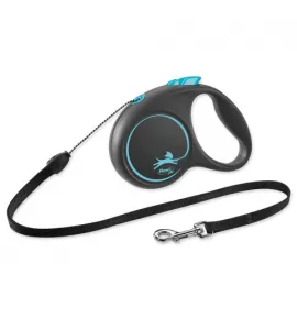 FLEXI Black design S šnúrka 5m/12kg, modrá, zelená
