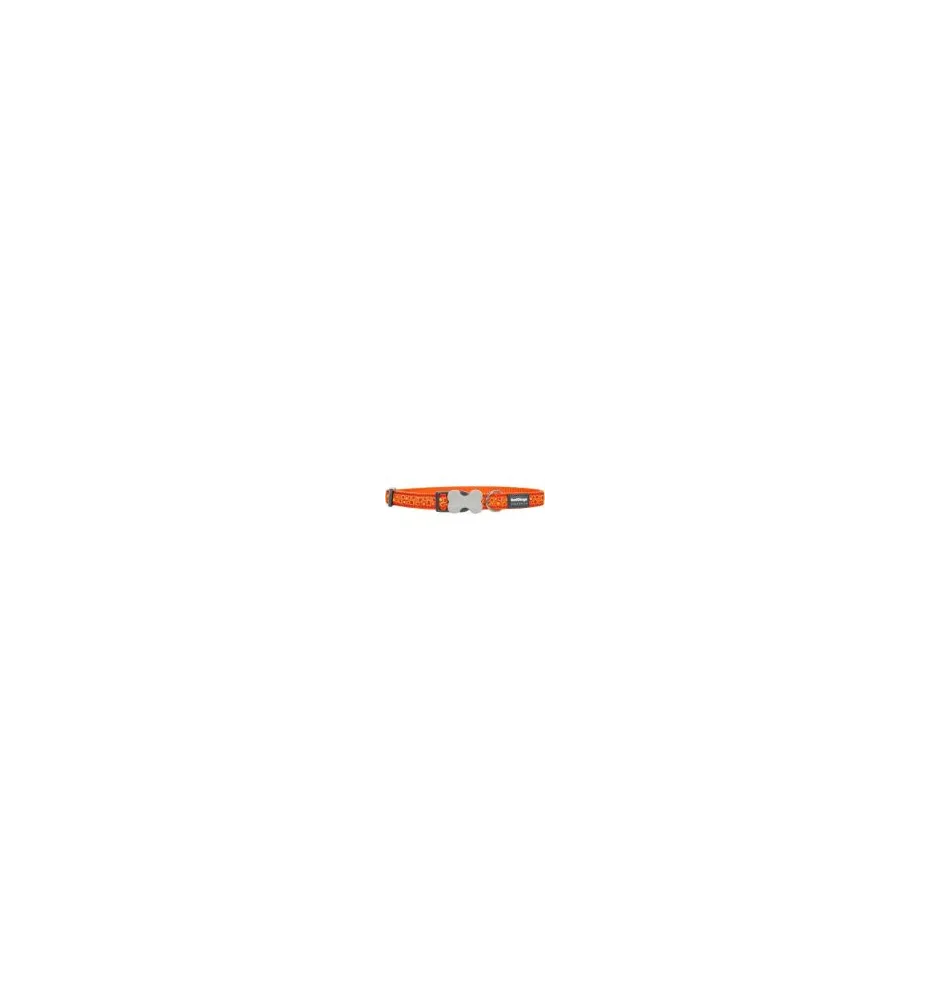 Red Dingo Nylonový obojok oranžový Bedrock XS, 20-32 cm, oranžová