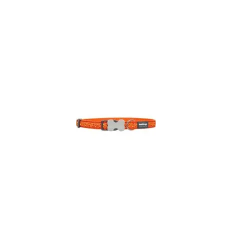 Red Dingo Nylonový obojok oranžový Bedrock XS, 20-32 cm, oranžová