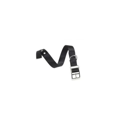 CAMON Obojok nylon s kovovou prackou, 12 x 380 mm, čierna
