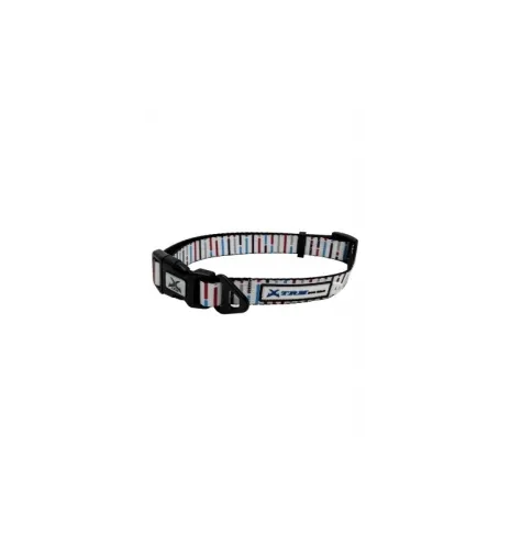Papillon Nastaviteľný obojok White nylon, 20-30 cm, biela